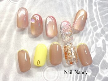 ネイルナンシー(Nail Nancy)の写真/初回オフ無料[HAND選べる定額S¥7700M¥8800L¥9900]オフィスでも馴染むシンプルデザインも繊細に仕上げます♪
