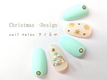 【1番人気】Xmasツリーネイル