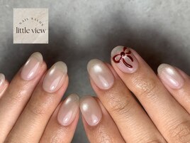 ・ボルドーリボン×マグネット