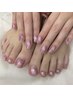 【全員】フットバス付◆足元煌めくマグネットorフラッシュネイル ¥9,000