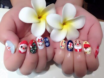 ネイルサロン マハロ 横浜四季の森フォレオ店(Nail Salon Mahalo)/クリスマスデザイン