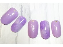 オハナレイ LEALEA FITNESS&SPA 東戸塚店内/ワンカラーとマーブルネイル