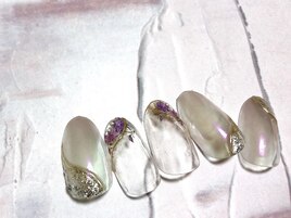 9月定額B フラワーネイル