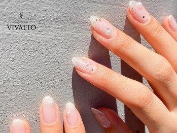 ワールド ビューティ ヴィヴァルト 宝塚店(WORLD BEAUTY VIVALTO)/シンプル/パール/クリアネイル