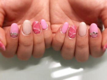 リリーヘブン(LILY HEAVEN)/春の大理石ネイル