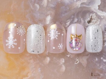 アイネイルズ 吉祥寺店(I nails)/雪クリスマスオーナメント