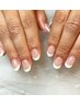 【HAND】フレンチネイル(クリアベース)
