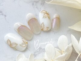 ホワイト　マグネットネイル