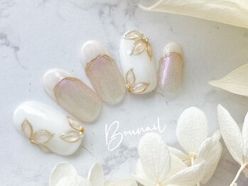 ボネール(nail & eyelash Bounail)/ホワイト マグネットネイル