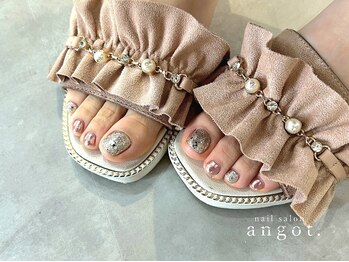 アンガット(angot.)/ギラギラミラーフットネイル