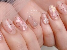 グリーム(GREEM)/押し花さくらホログラムネイル