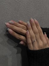 ルックアットミー(Look at Me)/ガラスフレンチ×キルティング