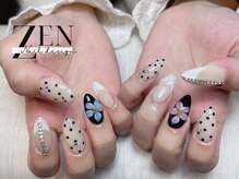 ゼン ネイル デザイン 池袋(ZEN NAIL DESIGN)/長さだしやり放題×つけ放題