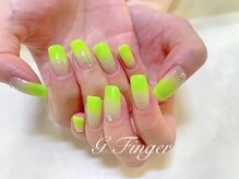 ジーフィンガー 大井町店(G Finger)/ネオングリーンの夏色グラデ♪