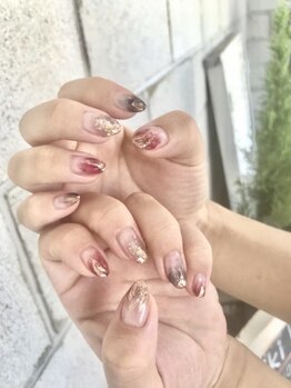 ニキ ヘアー ネイル(niki hair nail)/先端ニュアンス☆秋