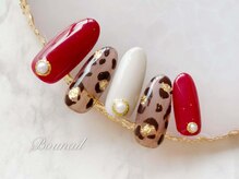 ボネール(nail ＆ eyelash Bounail)/9980円 初回オフ込 ヒョウ柄