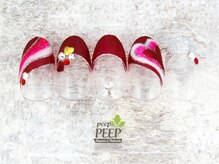 ピッピ 桜新町店(peep PEEP)/2021年バレンタインネイル-4