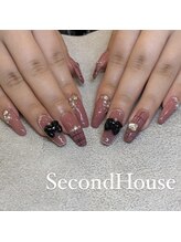 セカンドハウス(second house)/チェックネイル