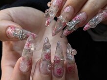 アイネイルズ 天神今泉店(I-nails)/【hinako】お花ぽこぽこ