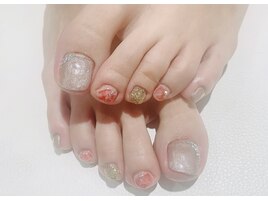 キレイめフットネイル