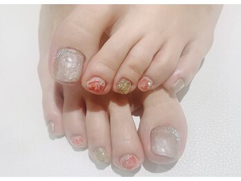 カラン 焼津店(CALIN)/キレイめフットネイル