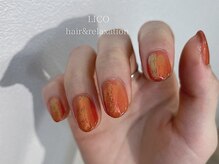 リコ ネイルアンドアイラッシュ 名古屋店(LICO NAIL&EYELASH)/◆ワンカラー　＋オーロラ
