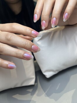 イーズィランド(Ease land)/ピンクチック+マグネットネイル