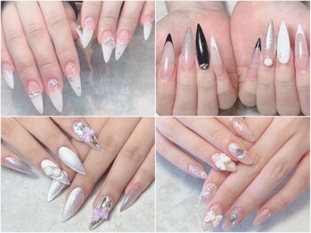 エムズネイル 高木店の写真/10本長さだし◎亀裂補強1本~OK!長さや形もお好みに仕上げます!ご希望をお申し付けください♪