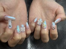 アモールビューティー 新宿店(Amor Beauty)/持ち込みアート8本ミラーリボン