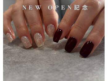 メラク 大阪難波(merak)/自爪風ネイル/埋め尽くしネイル