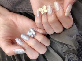 蝶々ネイルパーツ
