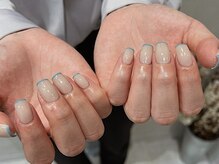 リコ ネイルアンドアイラッシュ 名古屋店(LICO NAIL&EYELASH)/◆ワンカラー　＋細フレンチ