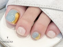 ワールド ビューティ ヴィヴァルト 宝塚店(WORLD BEAUTY VIVALTO)/大理石ネイル/フットネイル