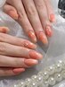【Hand】マグネットネイル/フラッシュネイル　¥6500　