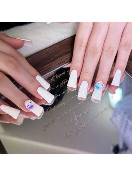 ポミ(POMI)/可愛いキティ猫ネイル