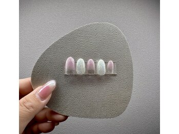 カイノ 金剛店(KAINO)/パープルラメグラデ×白ラメ