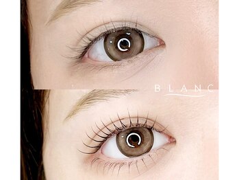 アイラッシュサロン ブラン 和歌山ミオ店(Eyelash Salon Blanc)の写真/【上下まつげパーマで目元の縦幅UP★】まつげの絡まり/下がりまつげのお悩みを解消！目元に合わせてご提案!