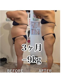 ベルフルール 浜松中野町店/40代女性ウエスト-8センチ!