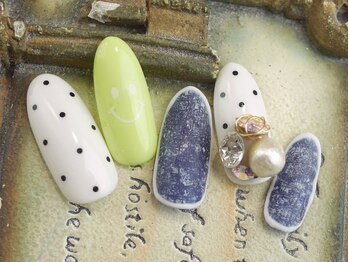 ネイルサロン ティディ(TIDY)/デニム×スマイリー 