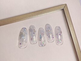 雪の結晶ネイル