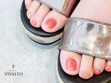 ワールド ビューティ ヴィヴァルト 宝塚店(WORLD BEAUTY VIVALTO)/フットネイル/コーラルピンク