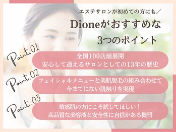 ディオーネ 泉佐野店(Dione)/今年こそ全身脱毛♪VIOもお任せ!