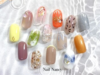 ネイルナンシー(Nail Nancy)の写真/【アート量S/M/Lから選べる】初回オフ無料☆定額コースが人気！1対1でなりたい指先をしっかりヒアリング◎