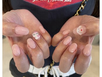 ホワイルアットネイル ハラジュク(while at nail HARAJUKU)/ワンカラー＋パーツ！