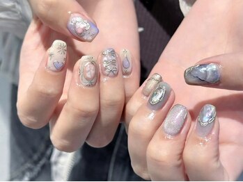 ララ(RARA)の写真/指先もシフトチェンジ！毎月理想のデザインをご用意♪フラワーネイルも【RARA】へおまかせ♪