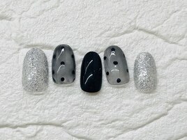 ドット/秋ネイル/大人ネイル