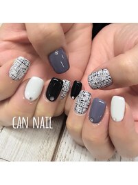 グレーツイードネイル♪