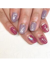 透明感デザインネイル