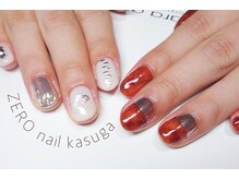 ヘアーゼロネイル(HAIR ZERO nail)/左右ちぐはぐニュアンス