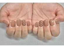 アイリッシュネイル 久屋大通店(Irish Nail)/ブラウン×ドット